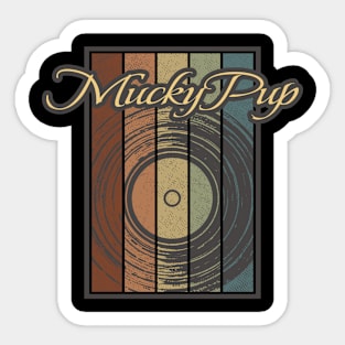 Mucky Pup Vynil Silhouette Sticker